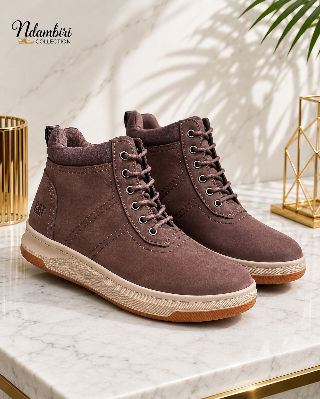 CAT Heritage Mid Boots – Coffee Brown 