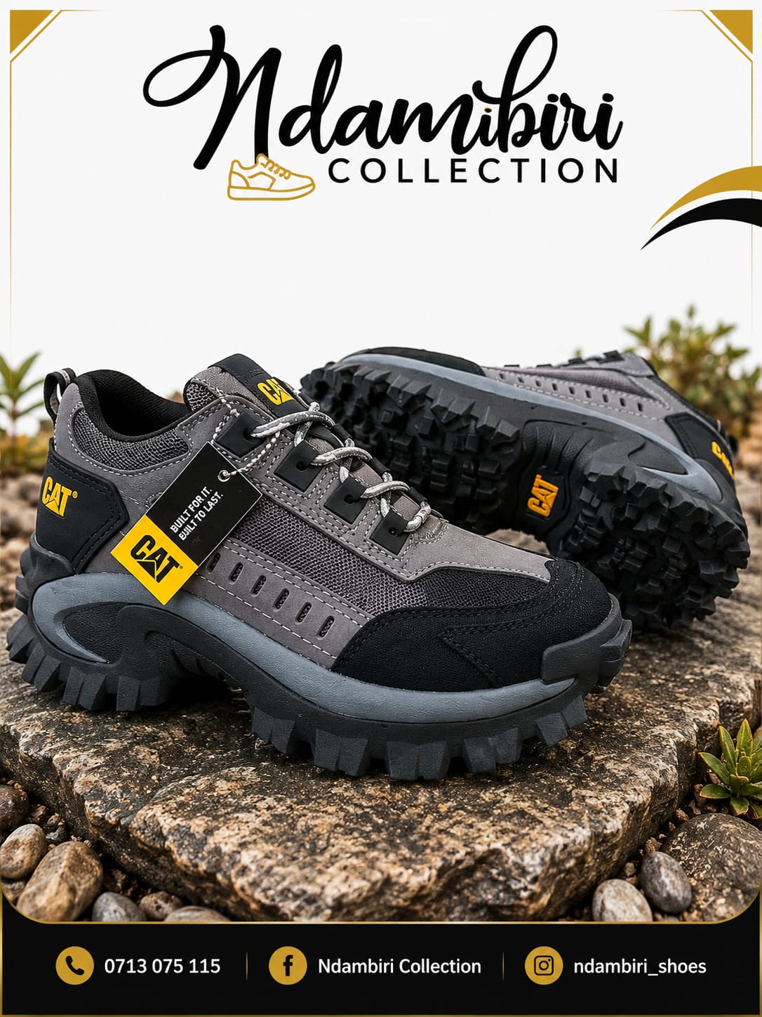 Men’s CAT (Caterpillar) Rugged Low-Top Tactical Trail Shoes