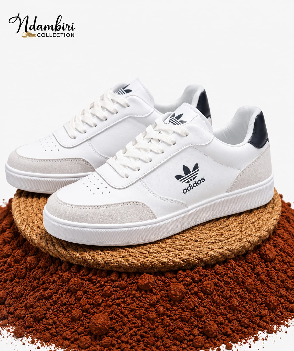   Adidas White Classic Casual Sneakers