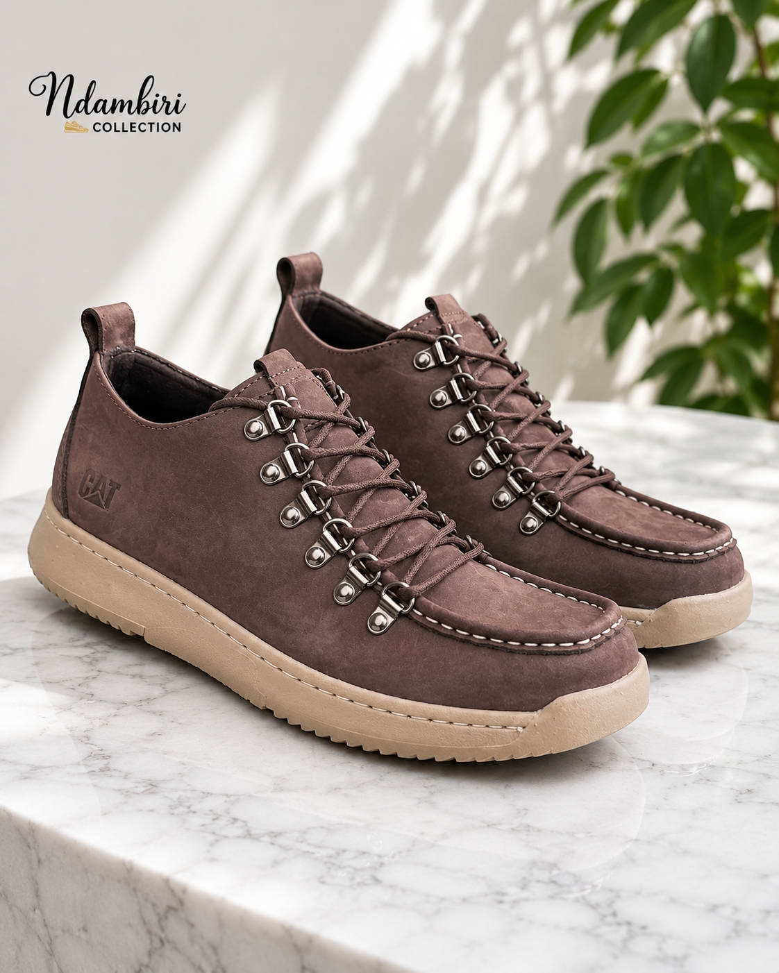 CAT Urban Trek Casual Shoes – Coffee & Beige
