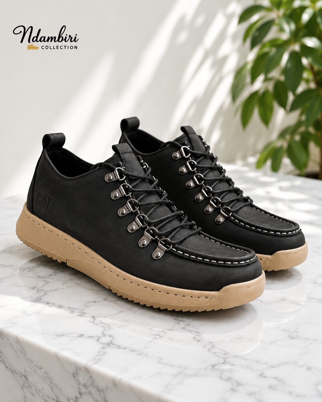 CAT Urban Trek Casual Shoes – Black & Beige