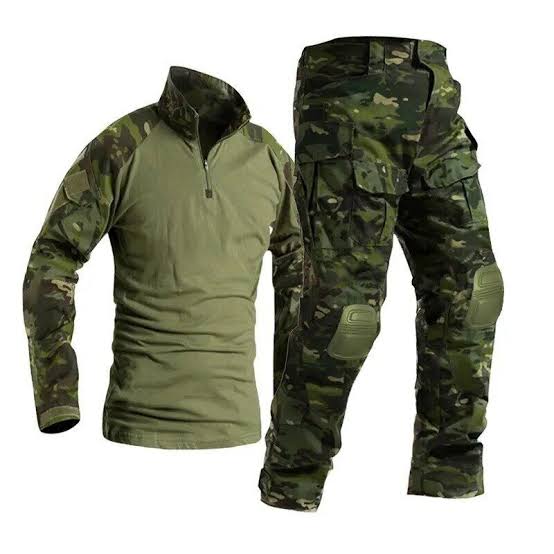Vanguard Tactical Combat Shirt & Pants Uniform Set (Tropic Multi-Camo)