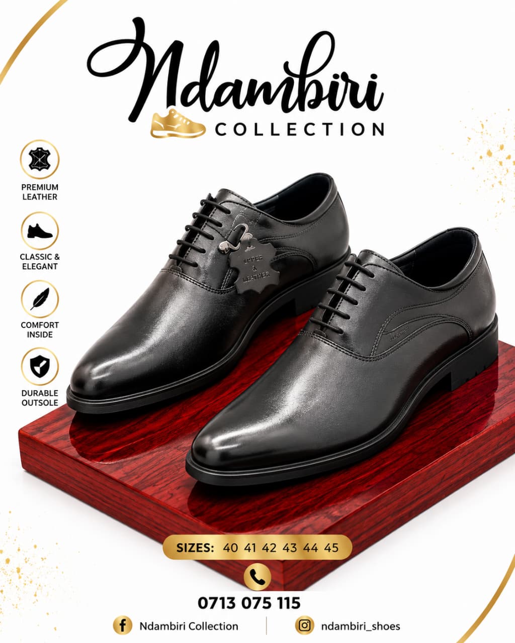 Smooth Minimalist Plain-Toe Oxford